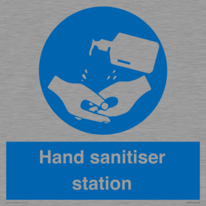 Hand sanitiser station